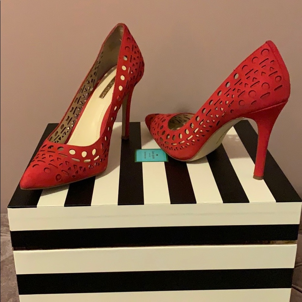 BCBG Red Pumps